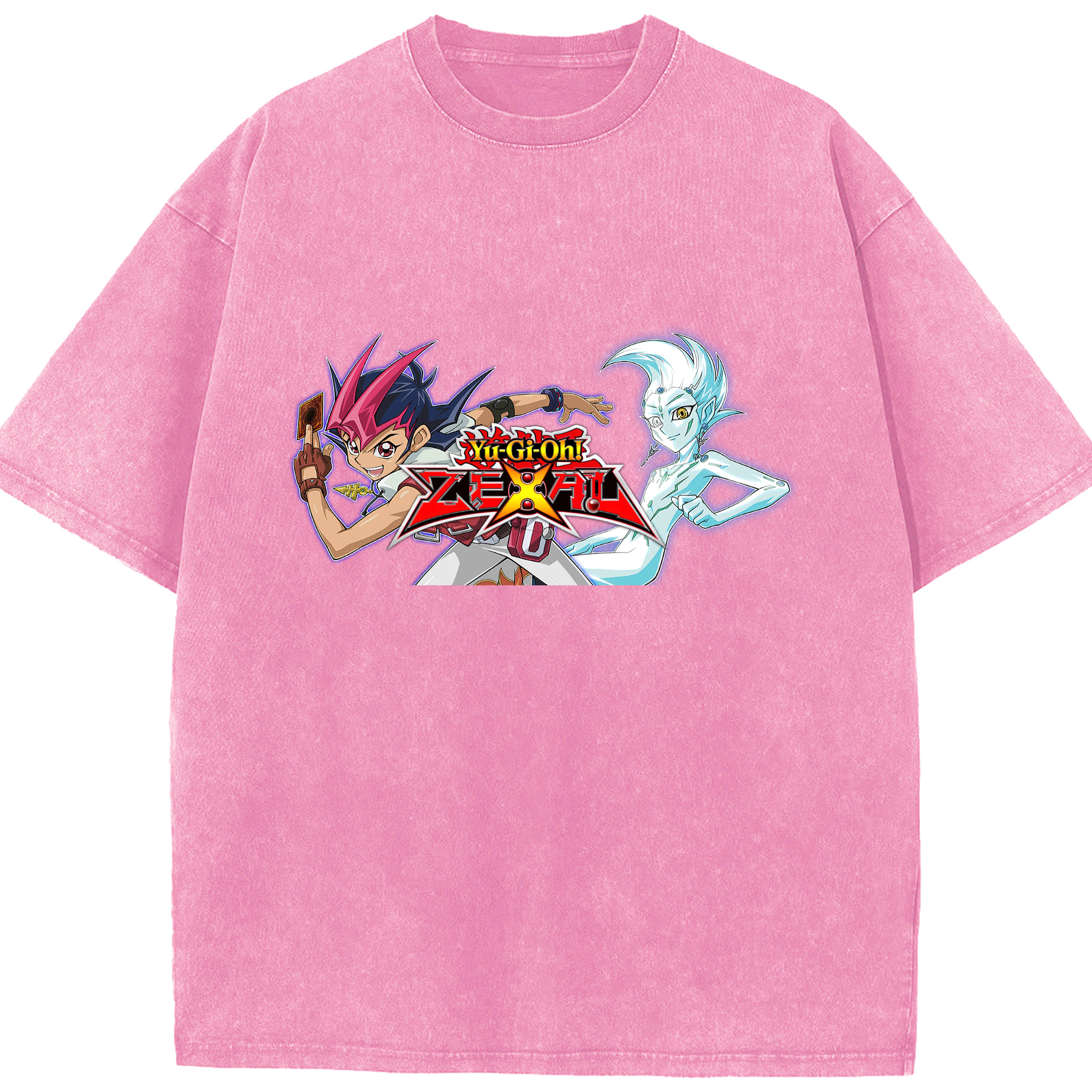 （画像用） 遊☆戯☆王 Yu-Gi-Oh! 綿100% ヴィンテージ風 半袖Tシャツ（フロントプリント）